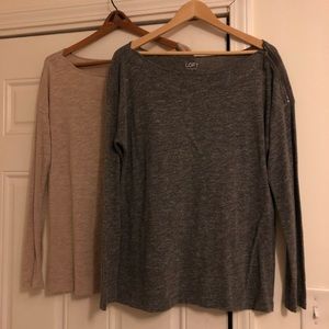 LOFT lightweight tops with zipper detail